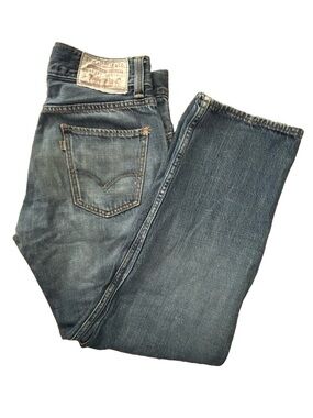 Levi's 539 Eco Vintage Straight Jeans Men's 31x30 Distressed Blue White Tab